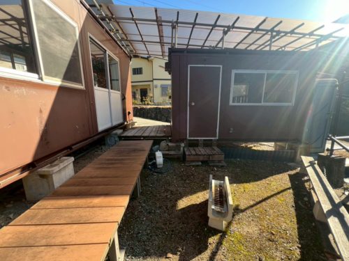 ▲コンテナの裏側