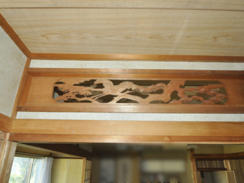 ▲彫刻欄間