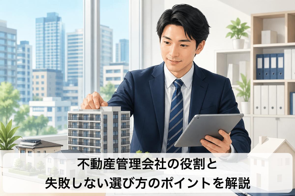 不動産管理会社の役割と失敗しない選び方のポイントを解説
