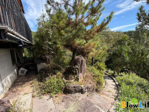 ▲お庭①