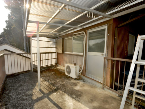 ▲西側バルコニー