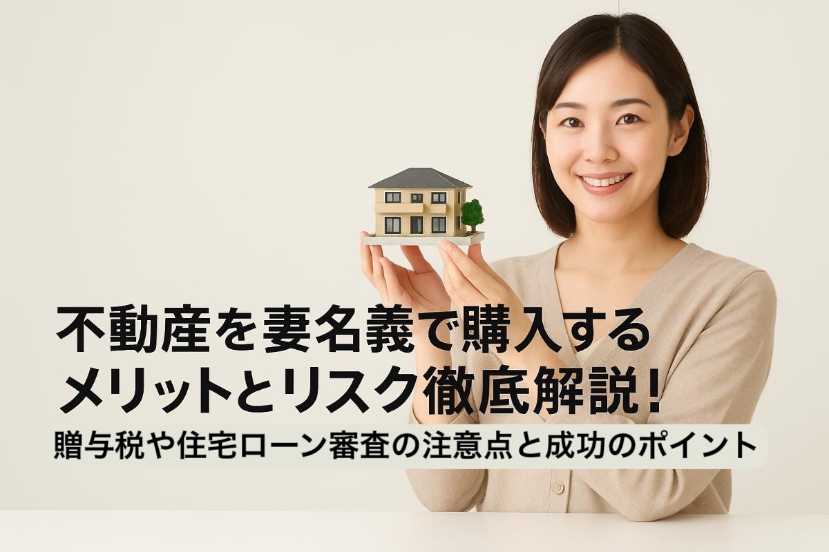 不動産を妻名義で購入するメリットとリスク徹底解説！贈与税や住宅ローン審査の注意点と成功のポイント